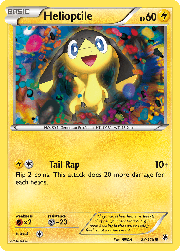 Helioptile Phantom Forces card