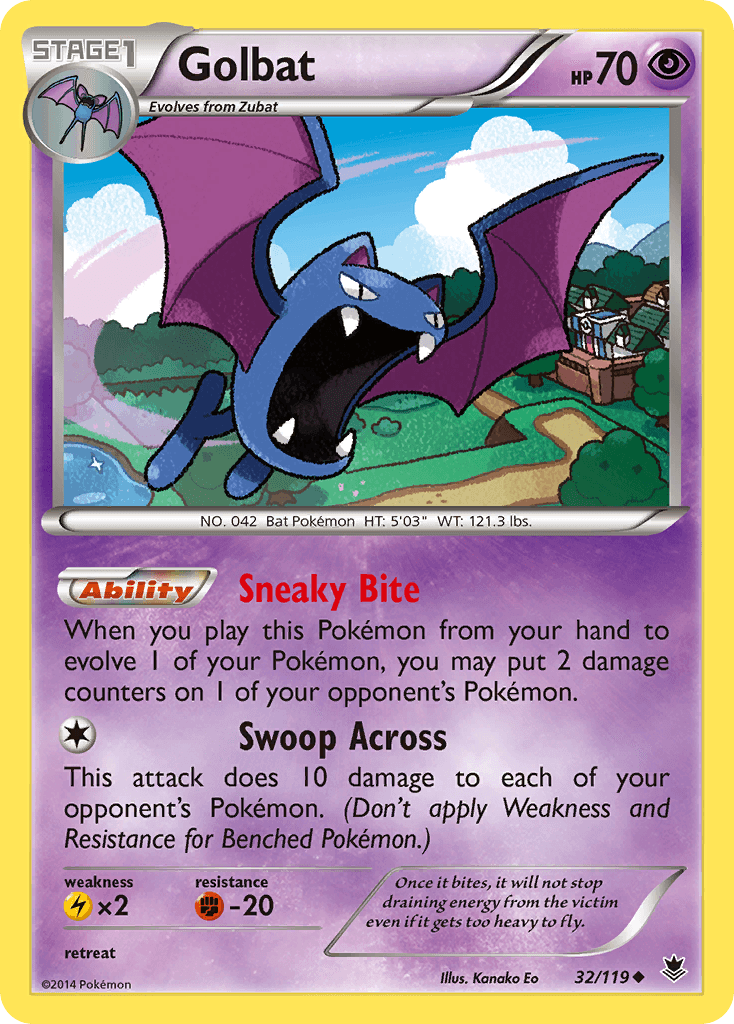 Golbat Phantom Forces card