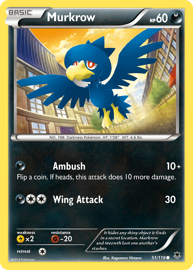 Murkrow Phantom Forces card