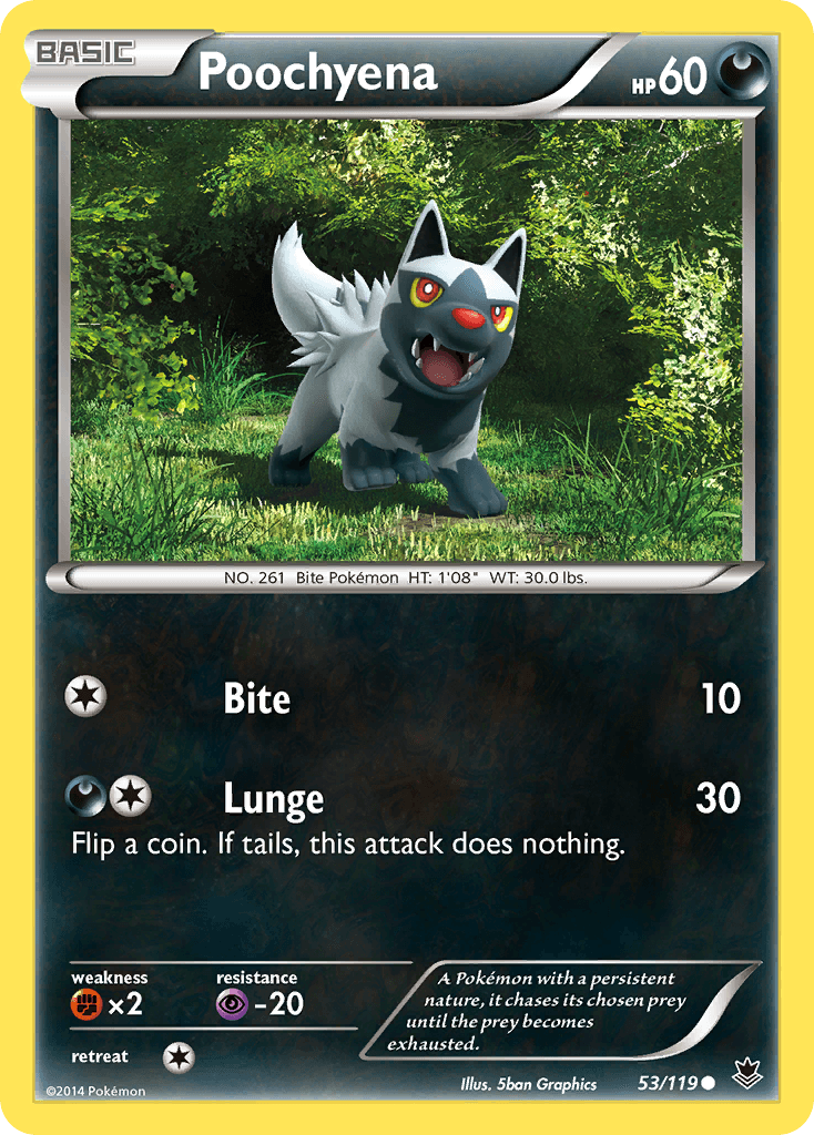 Poochyena Phantom Forces card