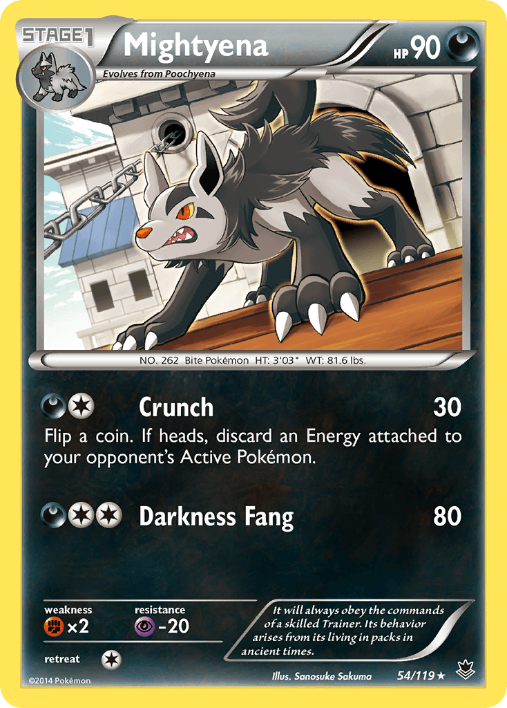 Mightyena Phantom Forces card