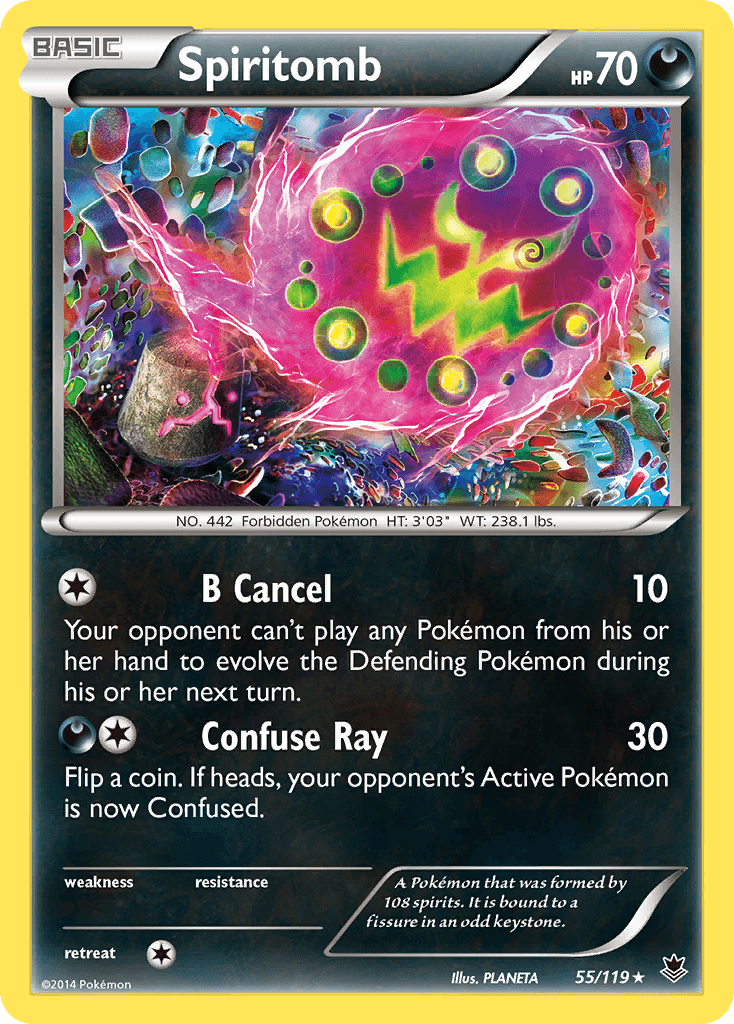 Spiritomb Phantom Forces card