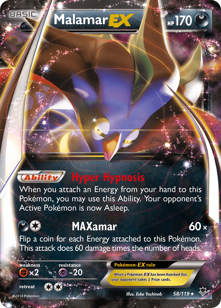 Malamar-EX Phantom Forces card
