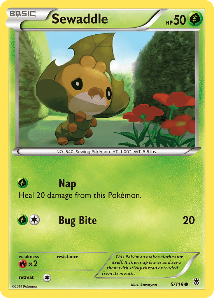 Sewaddle Phantom Forces card