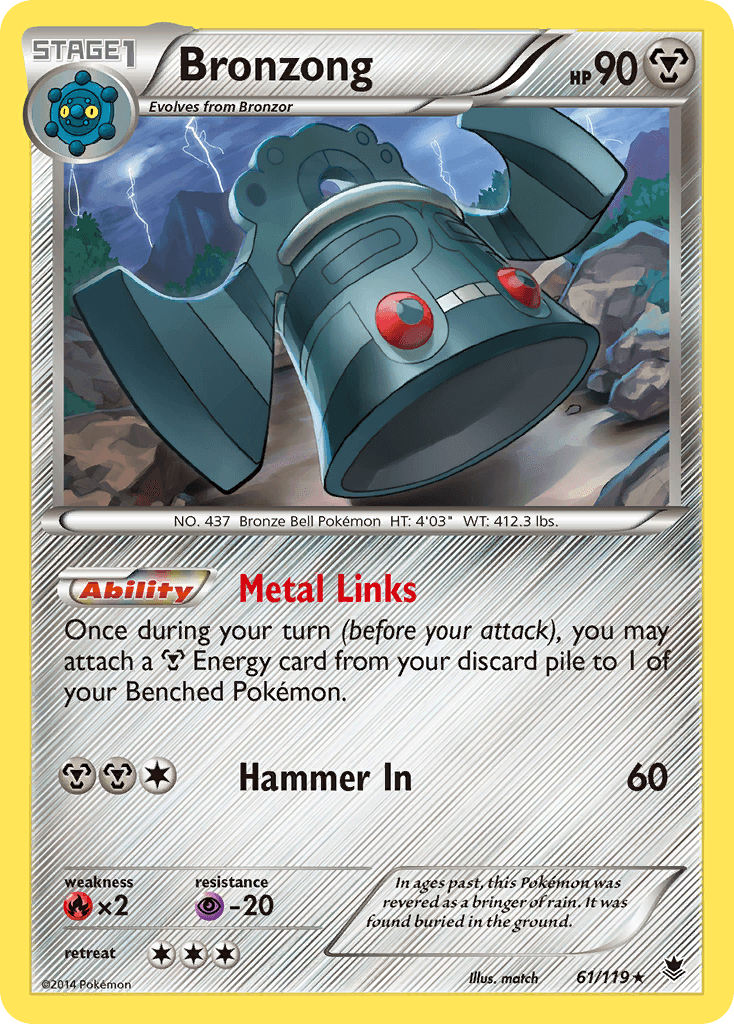 Bronzong Phantom Forces card