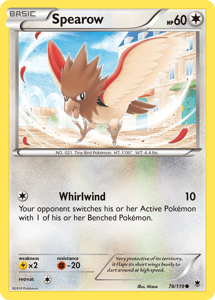 Spearow Phantom Forces card