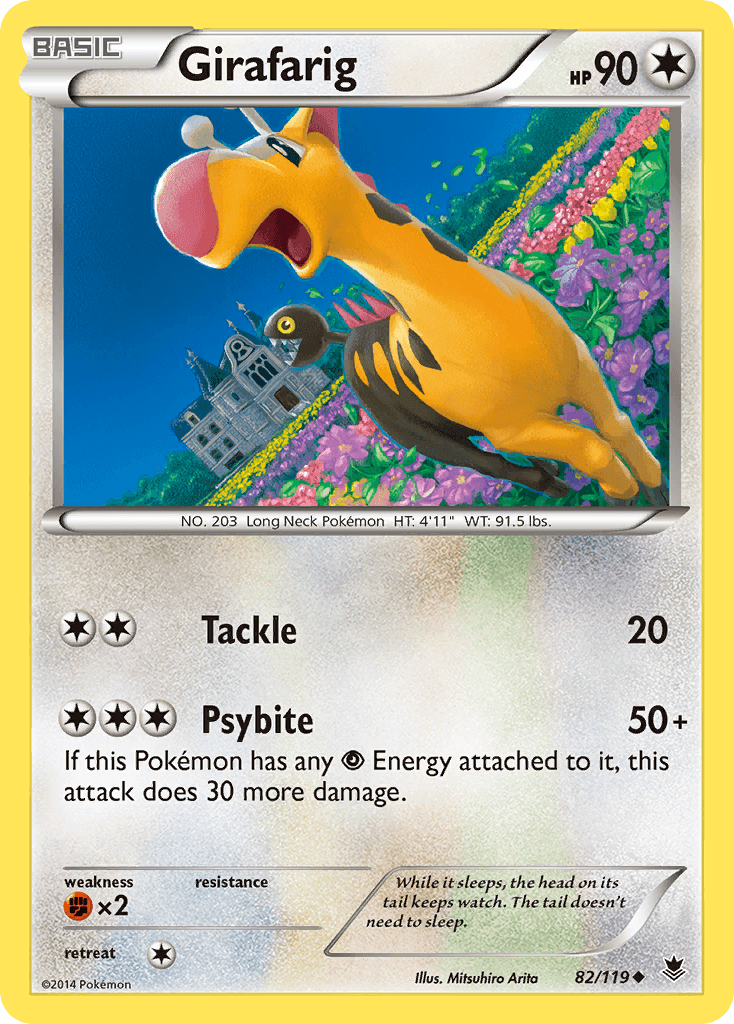 Girafarig Phantom Forces card