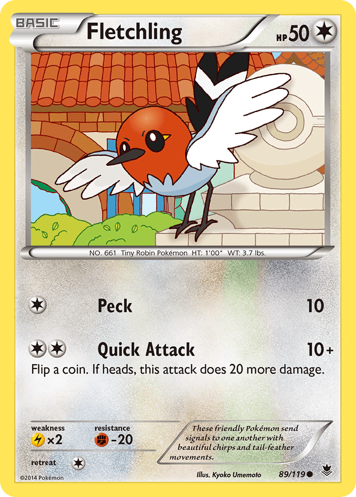 Fletchling Phantom Forces card