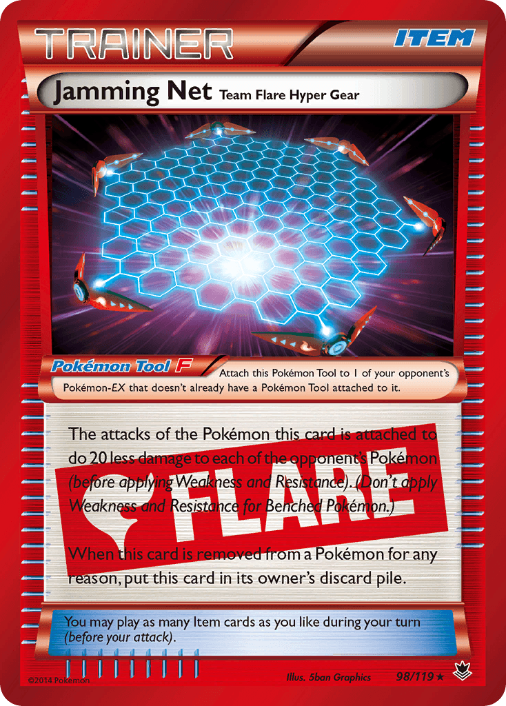 Jamming Net Team Flare Hyper Gear Phantom Forces card