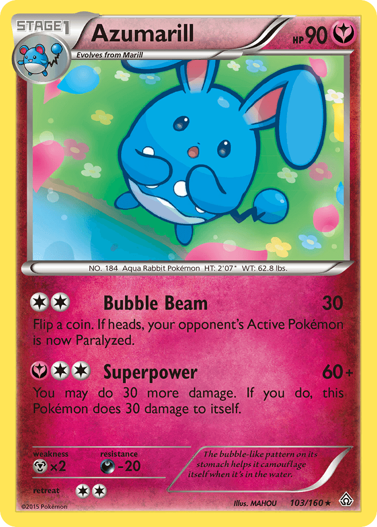 Azumarill Primal Clash card