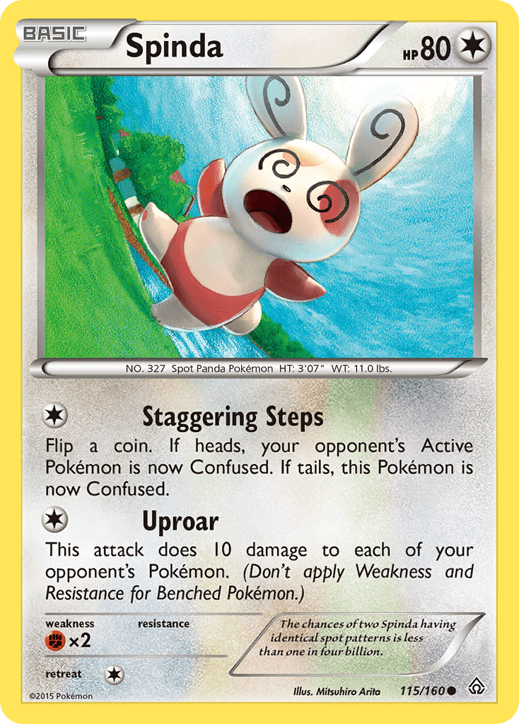 Spinda Primal Clash card