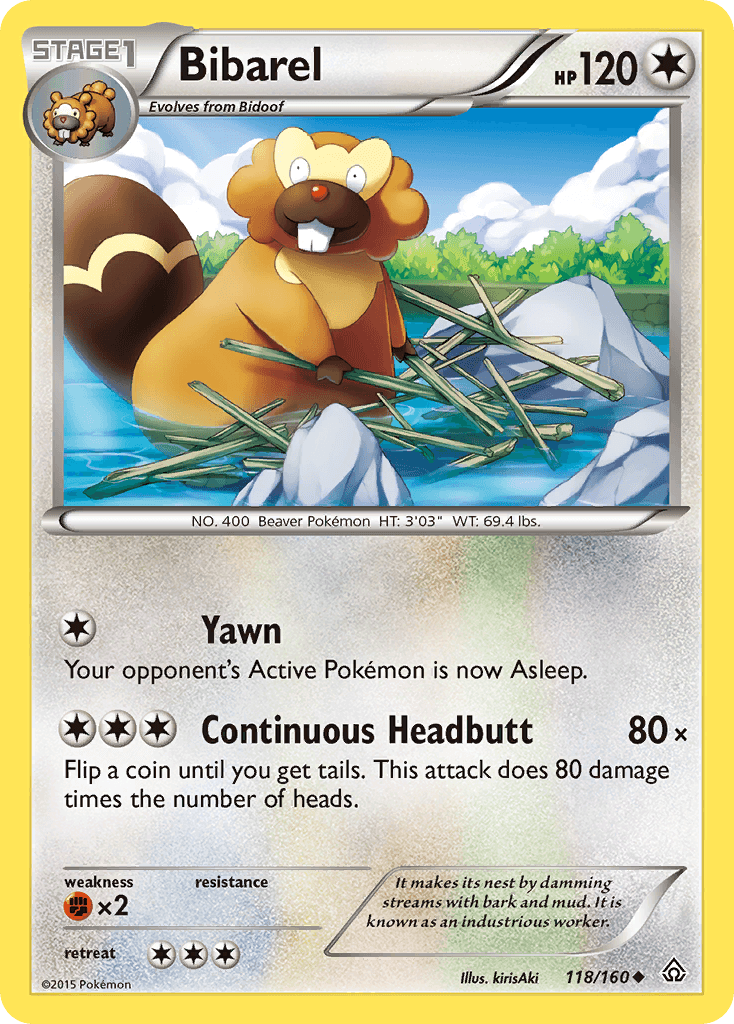 Bibarel Primal Clash card