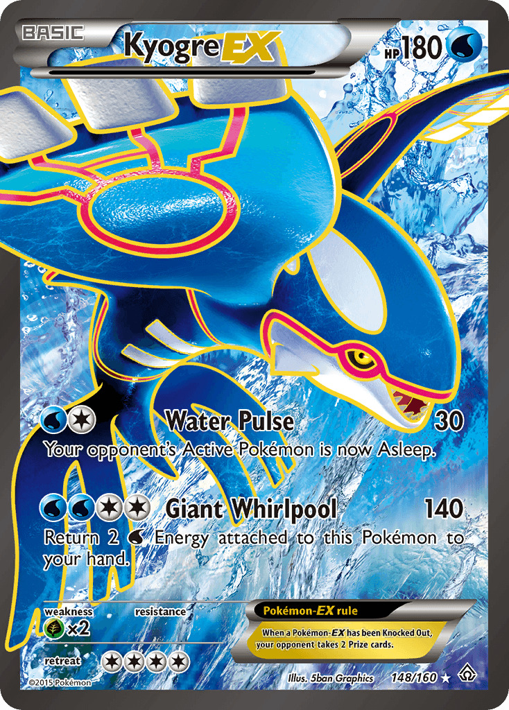 Kyogre-EX Primal Clash card
