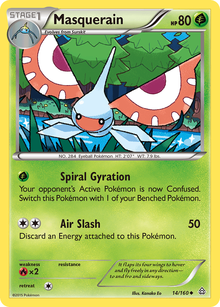 Masquerain Primal Clash card