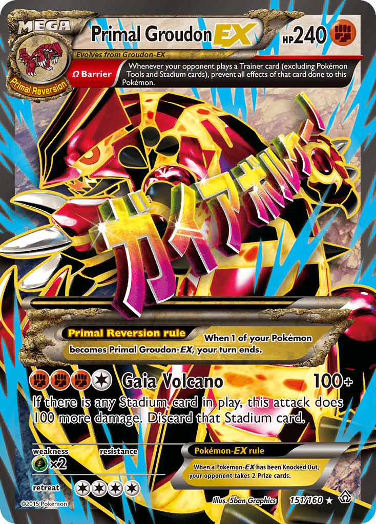 Primal Groudon-EX Primal Clash card