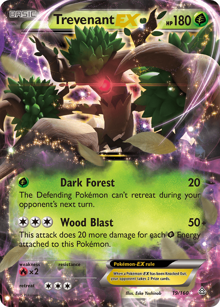 Trevenant-EX Primal Clash card