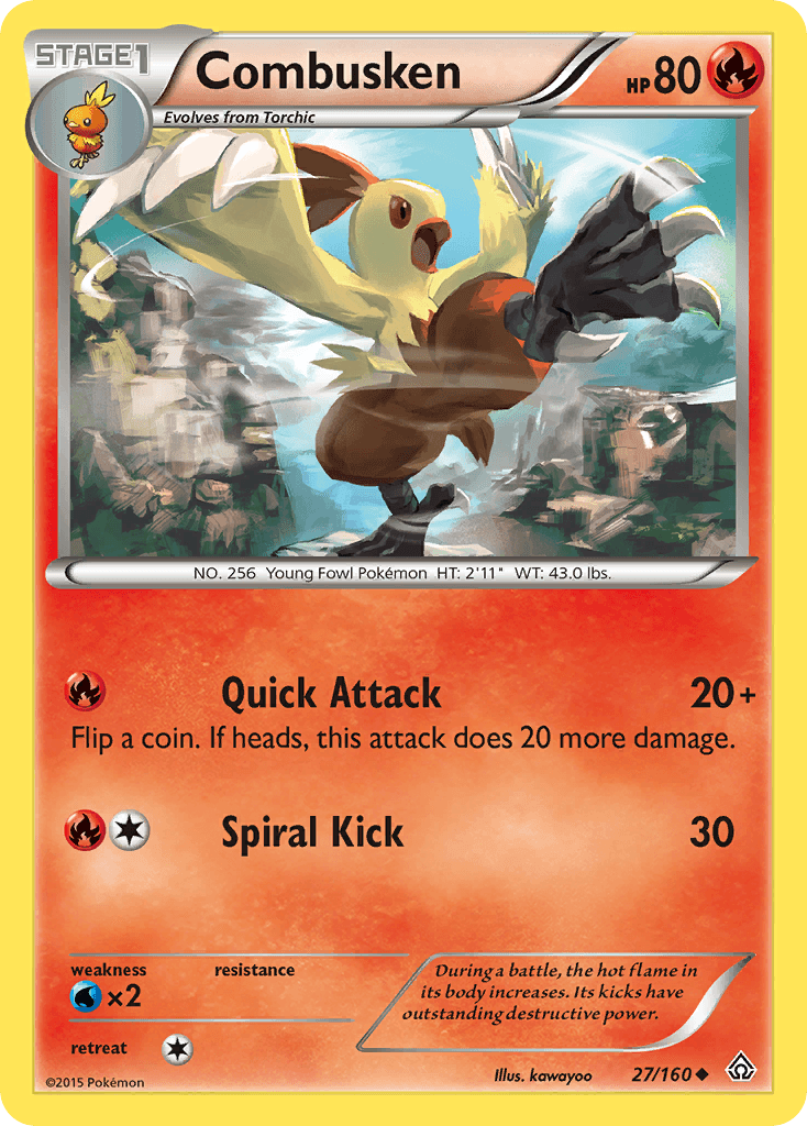 Combusken Primal Clash card