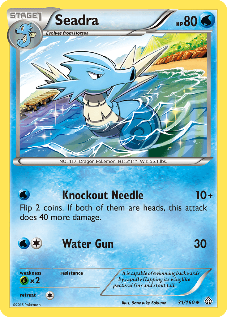 Seadra Primal Clash card