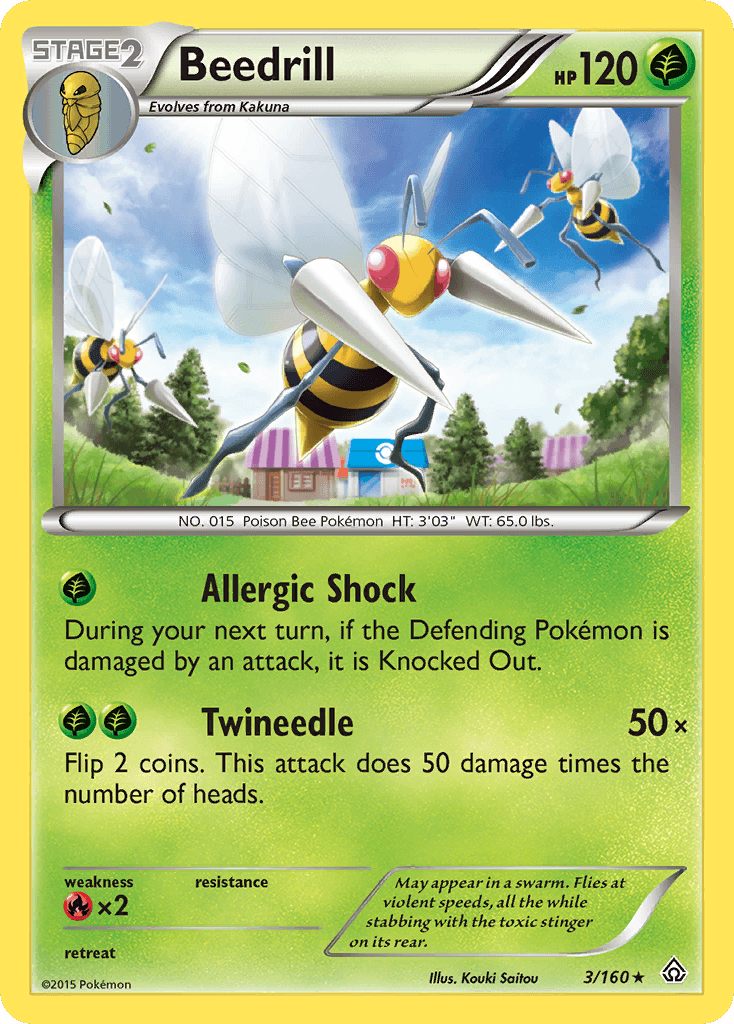 Beedrill 宝可梦 card