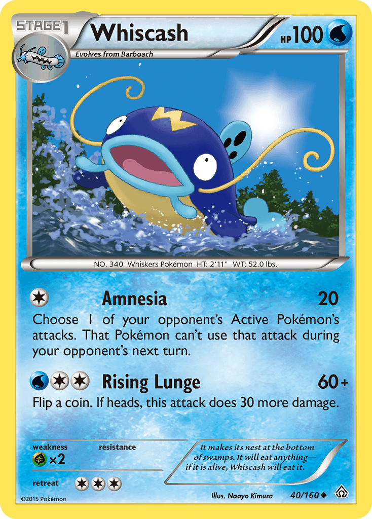 Whiscash Primal Clash card