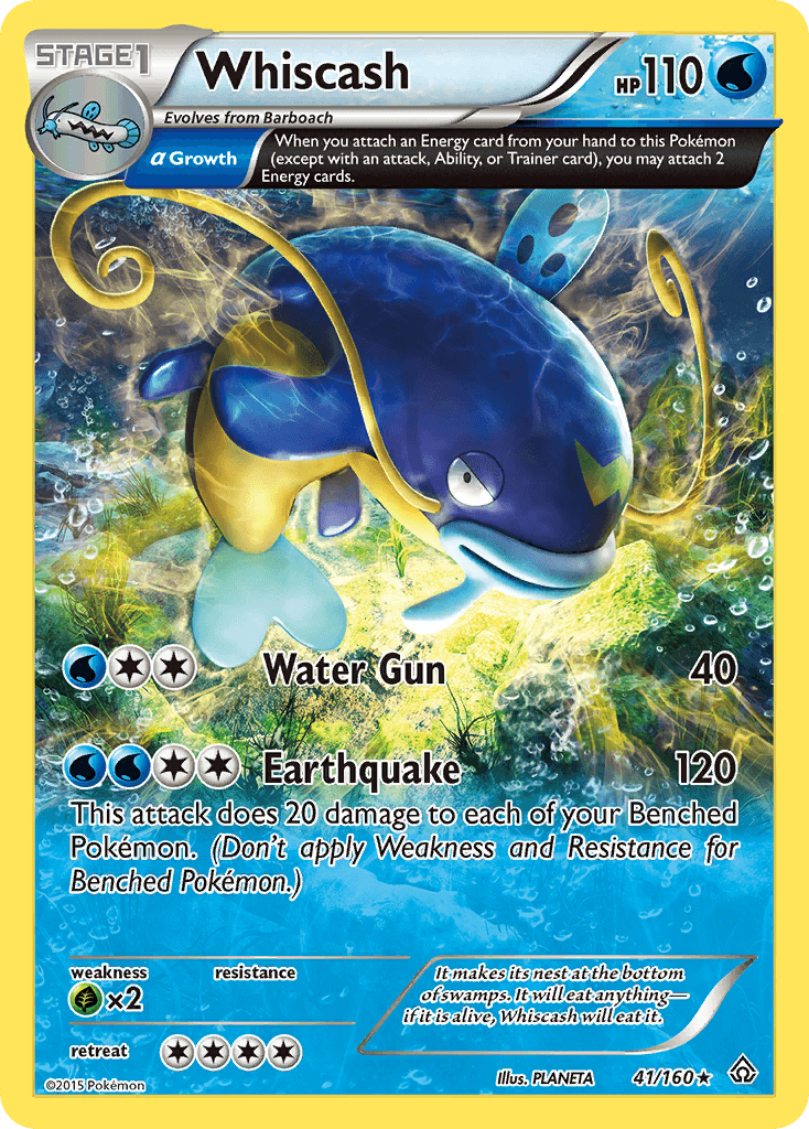 Whiscash Primal Clash card