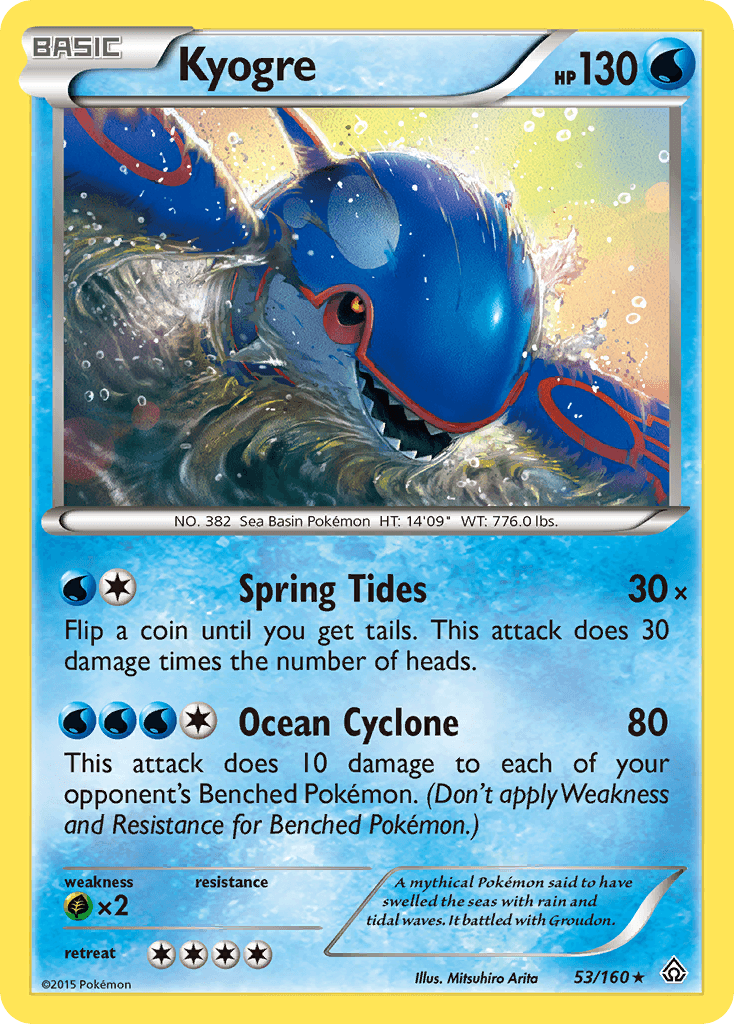 Kyogre Primal Clash card