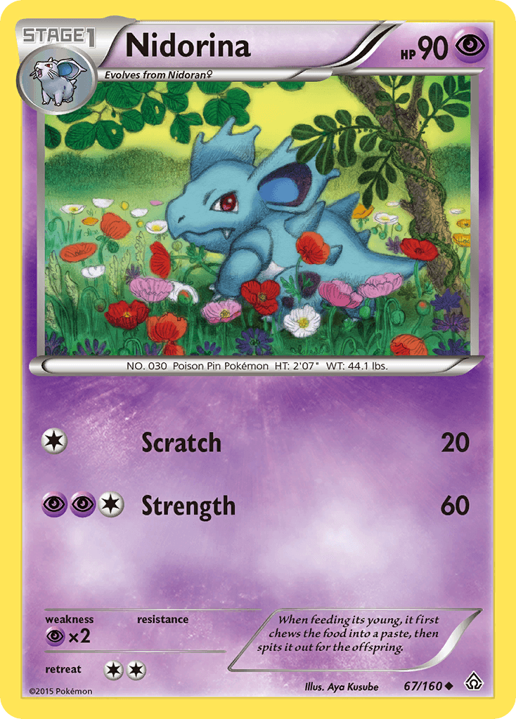 Nidorina Primal Clash card
