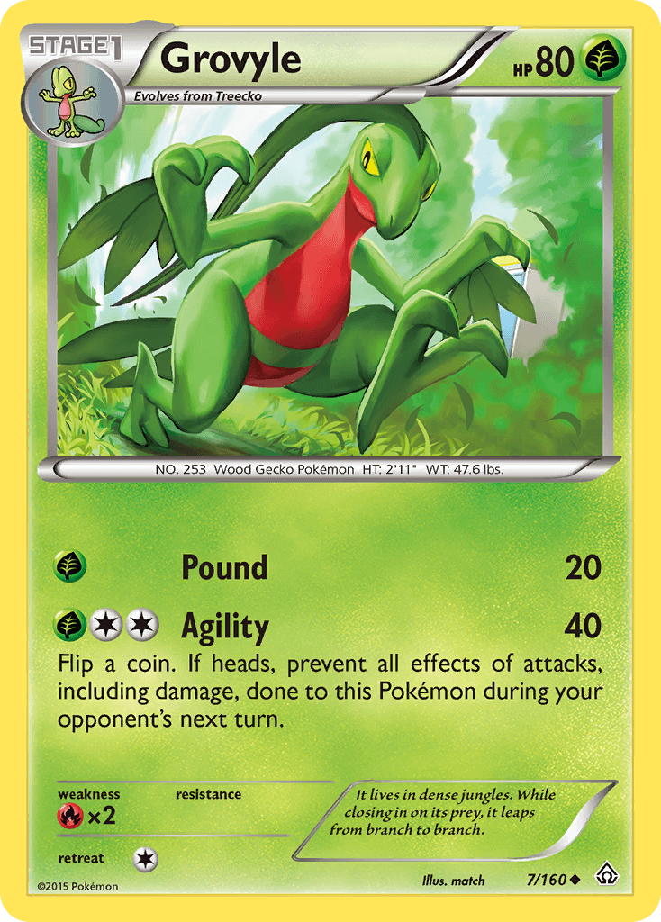 Grovyle Primal Clash card