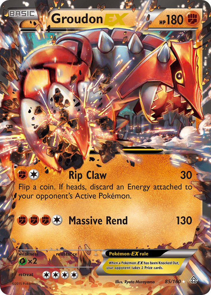 Groudon-EX Primal Clash card