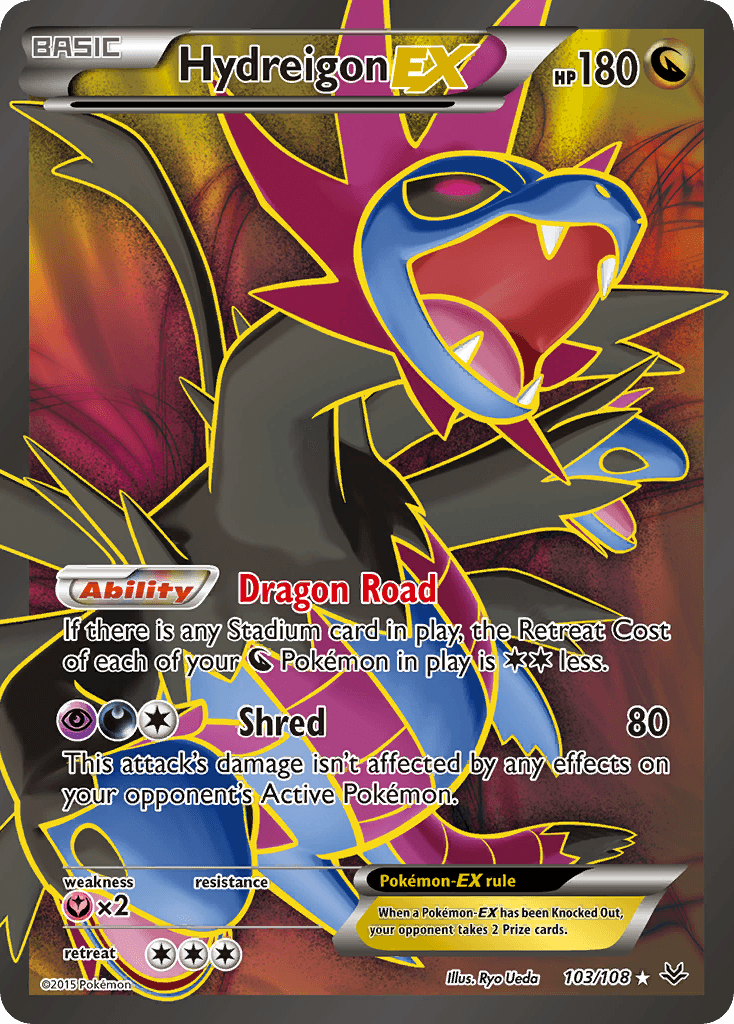 Hydreigon-EX Roaring Skies card