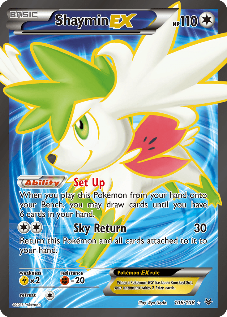 Shaymin-EX Roaring Skies card