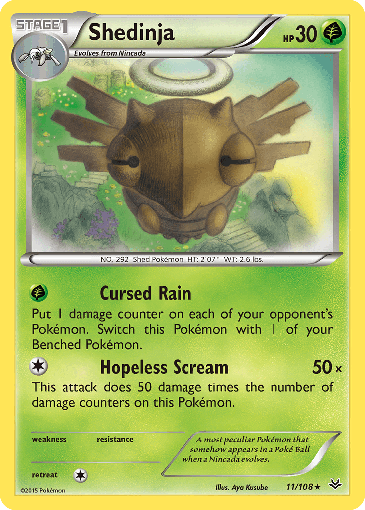 Shedinja Roaring Skies card