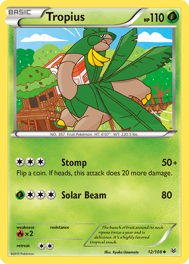 Tropius Roaring Skies card