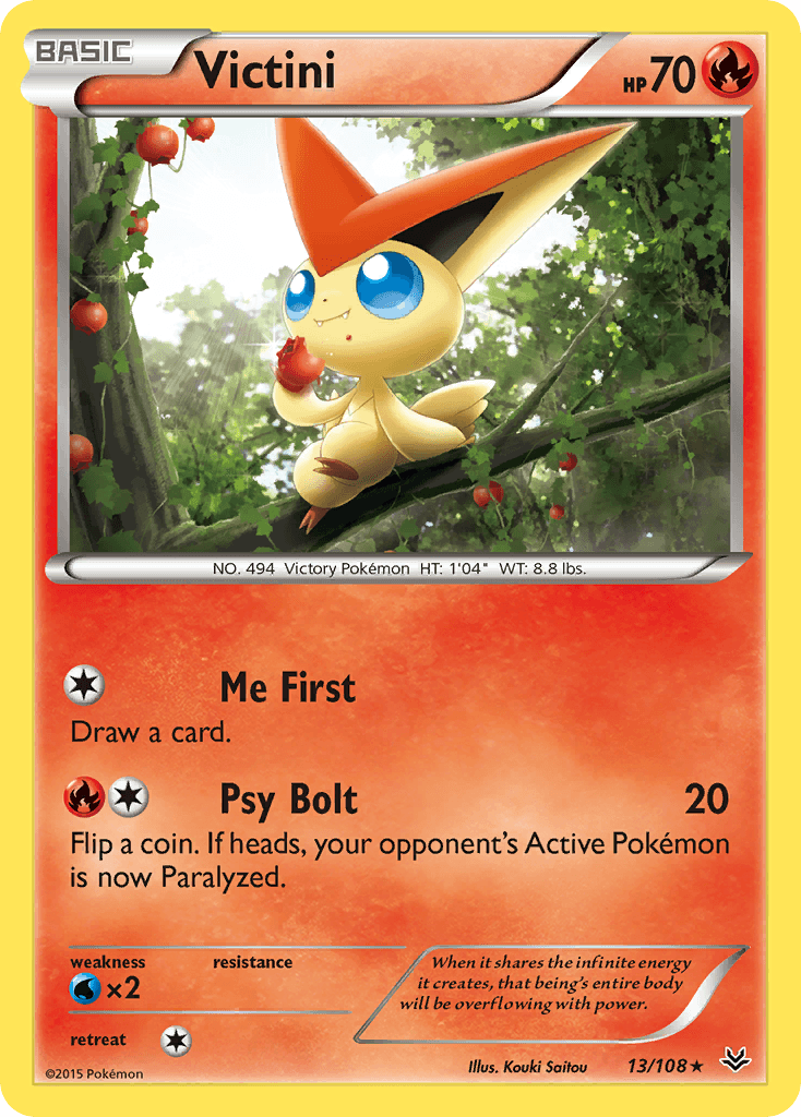 Victini Roaring Skies card