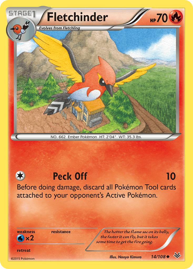 Fletchinder Roaring Skies card