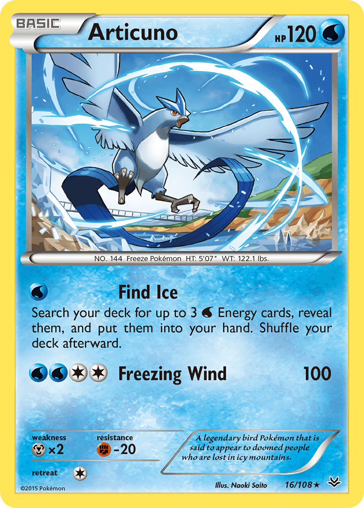 Articuno Roaring Skies card