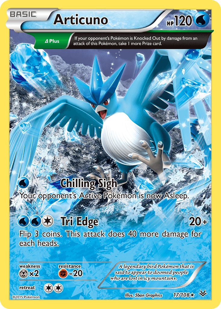 Articuno Roaring Skies card
