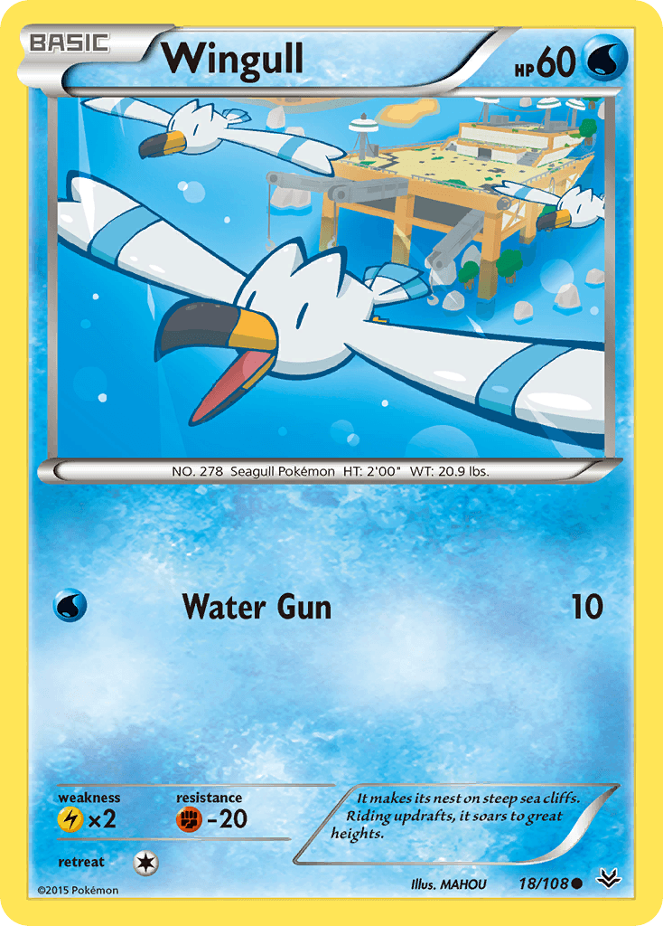 Wingull Roaring Skies card