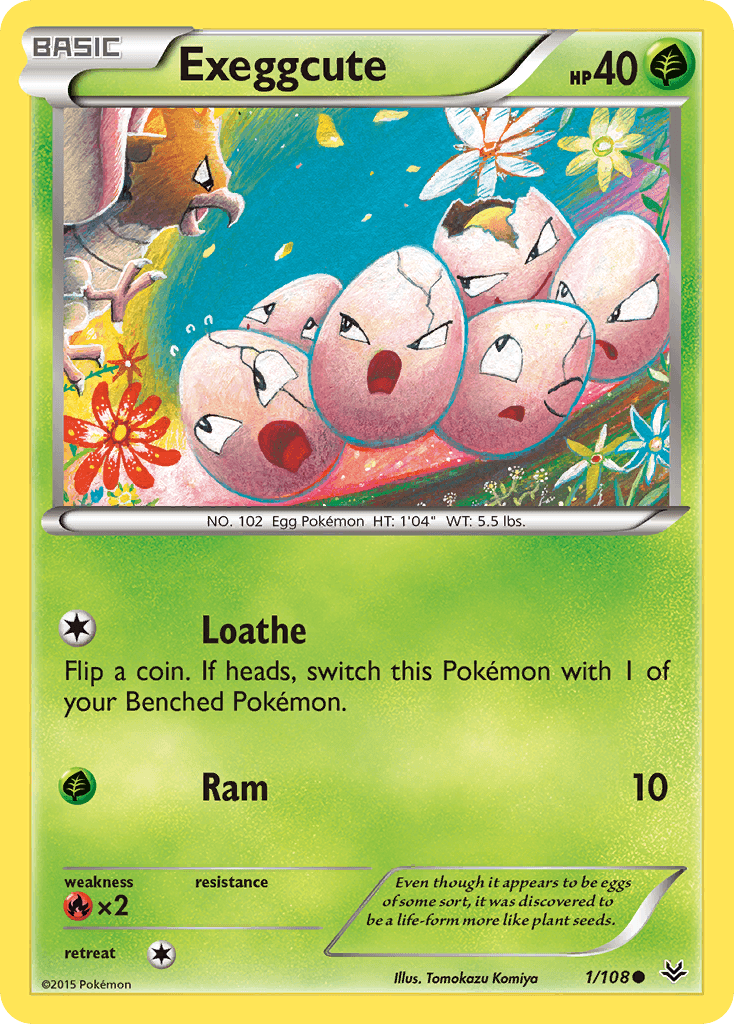 Exeggcute Roaring Skies card