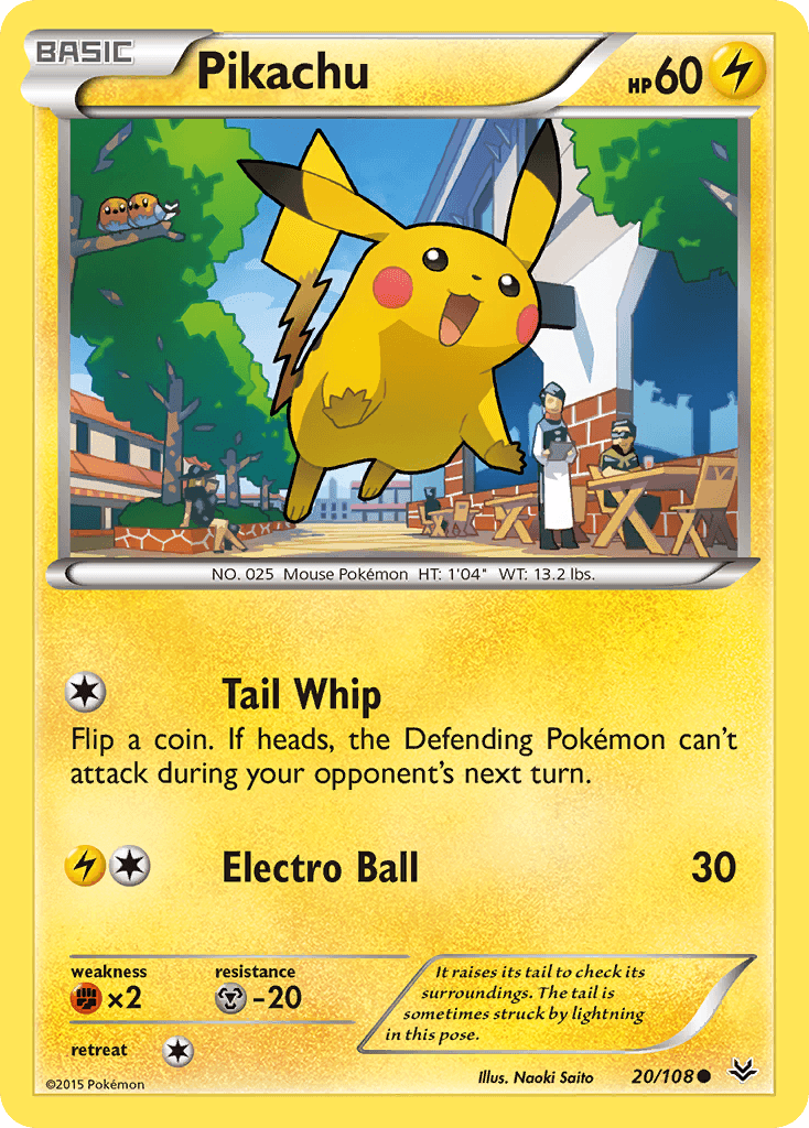 Pikachu Roaring Skies card
