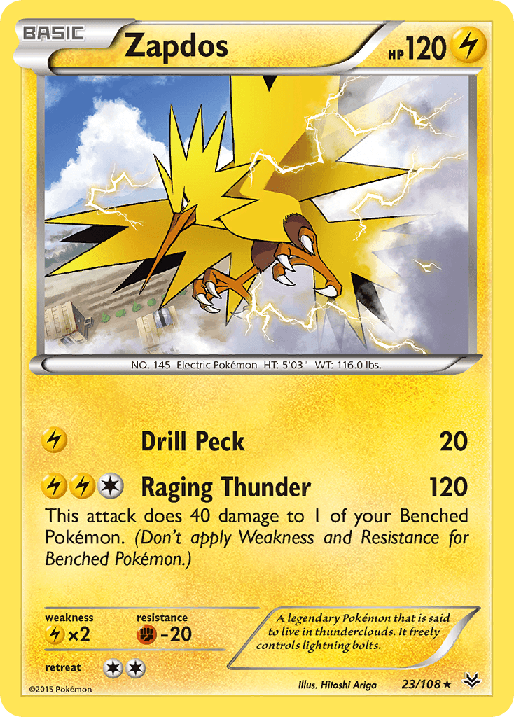 Zapdos Roaring Skies card