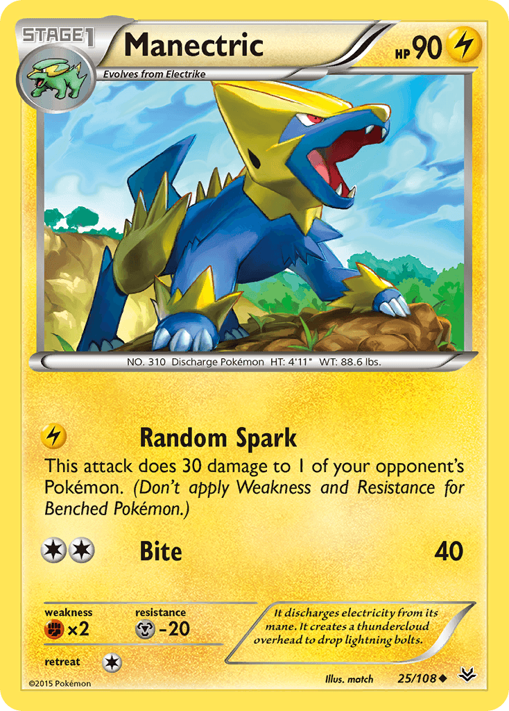 Manectric Roaring Skies card