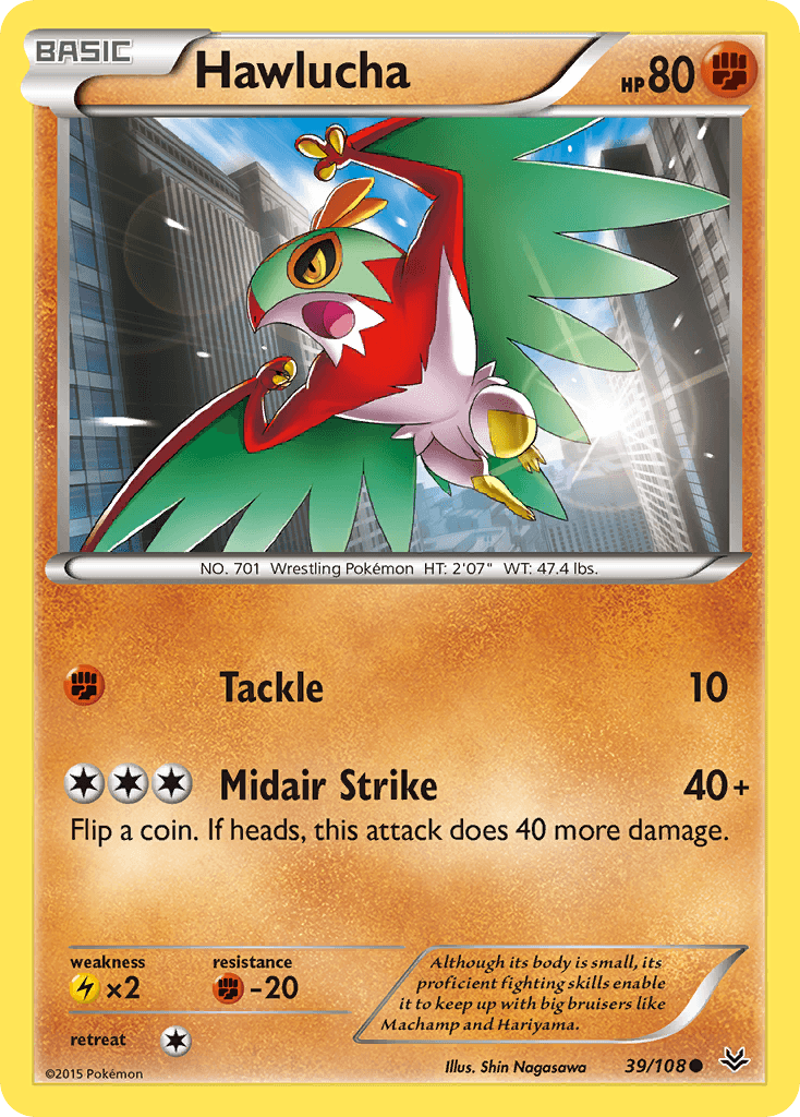 Hawlucha Roaring Skies card