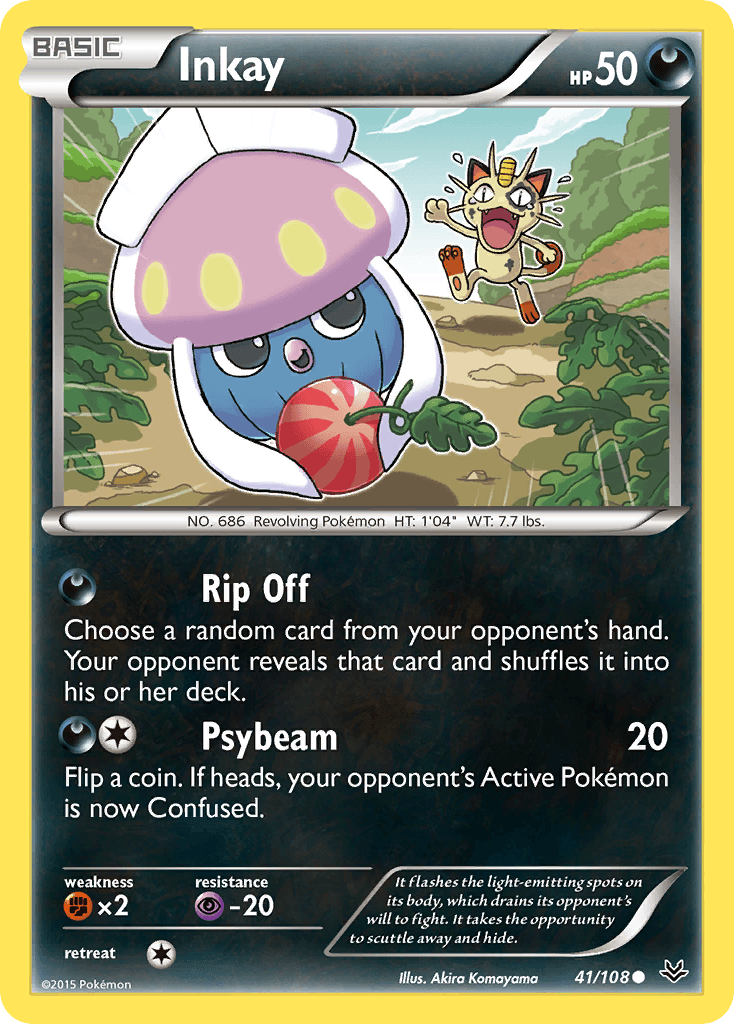 Inkay Roaring Skies card