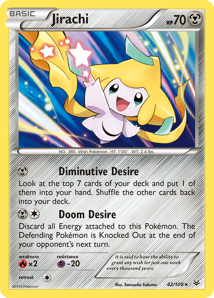 Jirachi Roaring Skies card