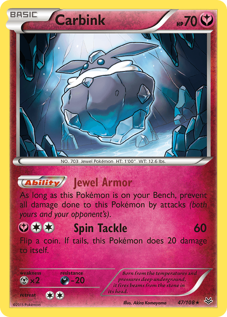 Carbink Roaring Skies card
