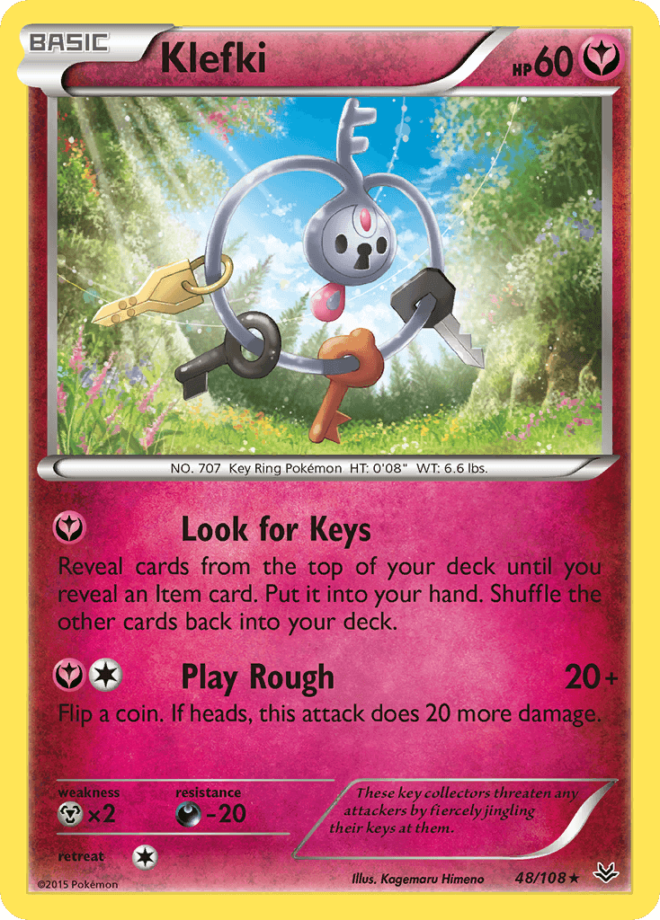 Klefki Roaring Skies card