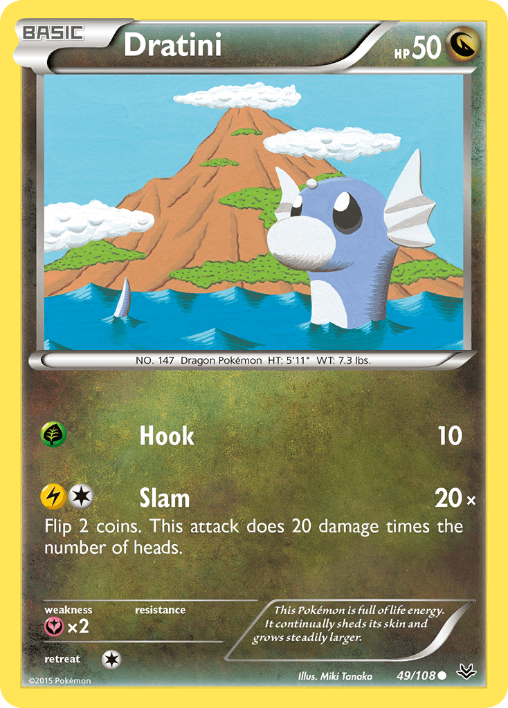 Dratini Roaring Skies card