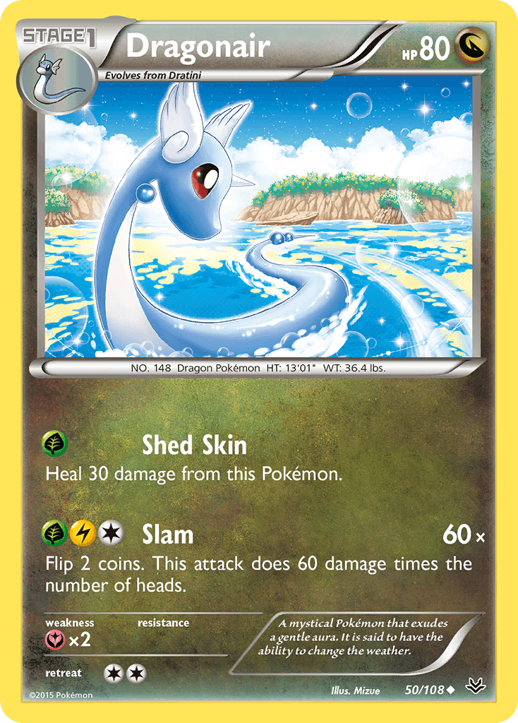 Dragonair Roaring Skies card