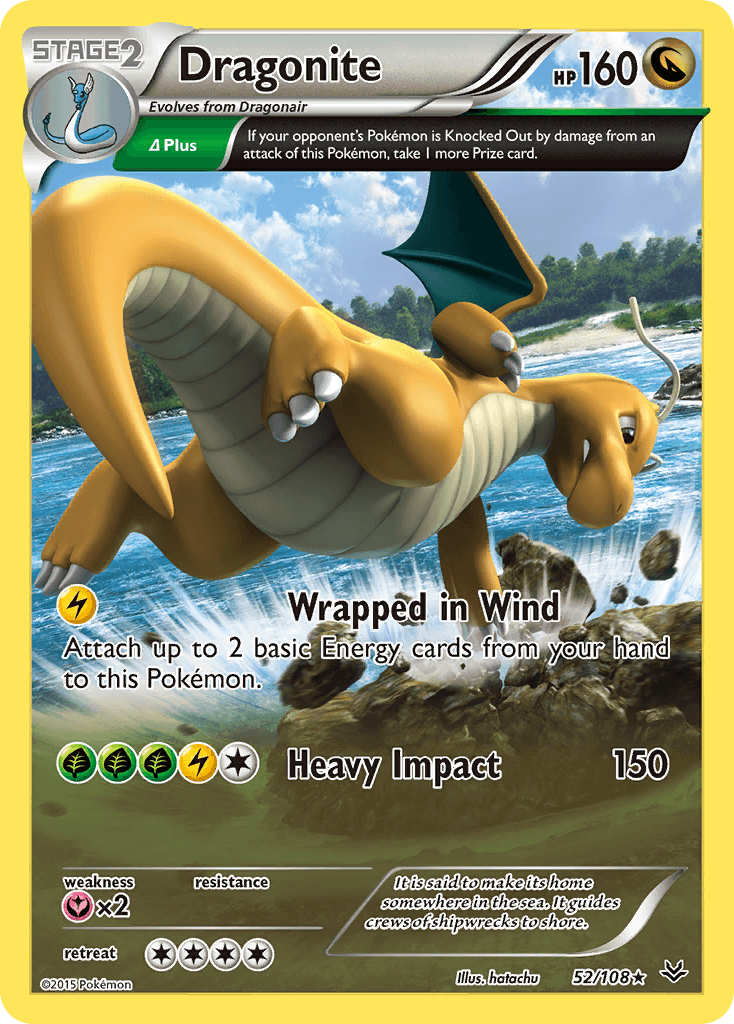 Dragonite Roaring Skies card